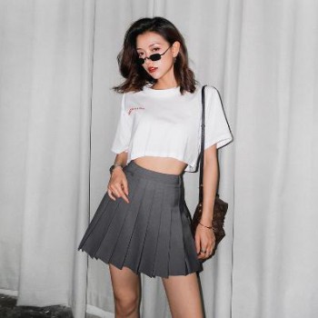 春夏季百褶裙半身裙超短裙子女防走光学院风a字显瘦百搭垂感伞裙
